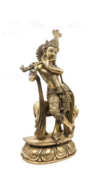 istock golden statue of lord krishna 1812687712