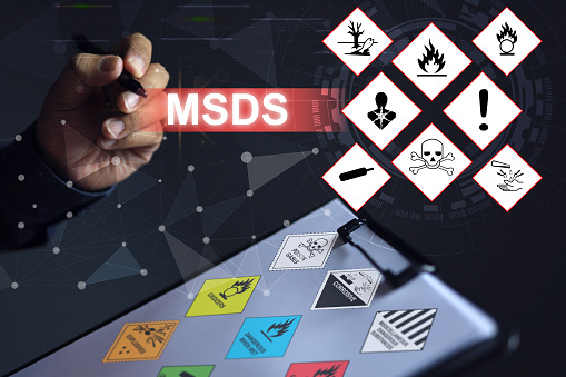 Msds System Material Safety Data Sheet Msds Stock Photo - Download Image Now ...