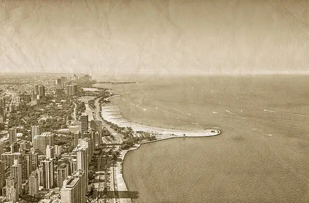 Photo of Chicago Downtown vintage view