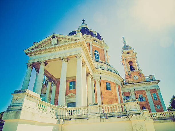 istock Retro look Basilica di Superga, Turin 181276026