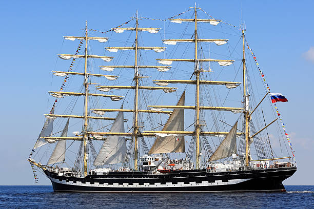 Scenic view of sailing ship at the Baltic Sea