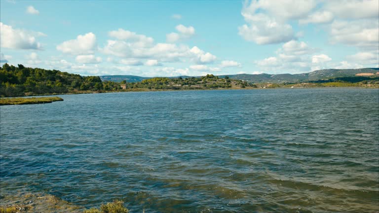 The Etang de Bages, Languedoc, France.