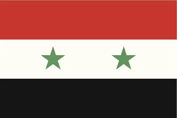 Vector illustration of Syria Flag