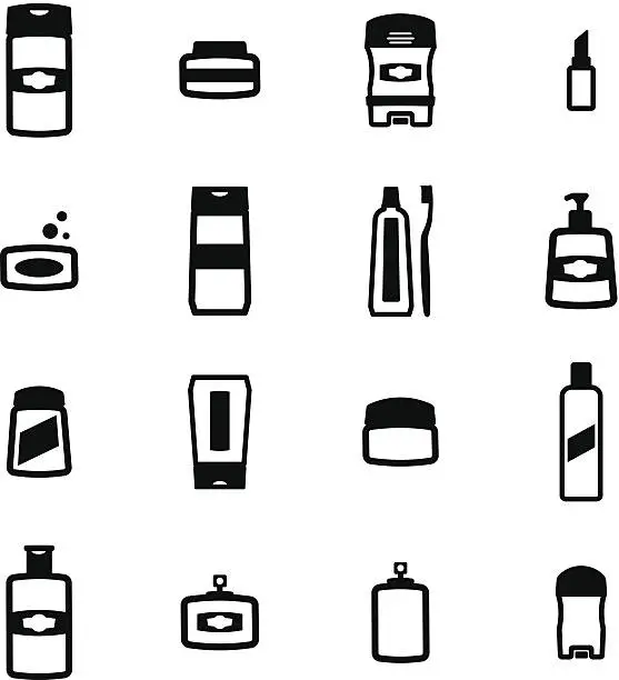 Vector illustration of Cosmetics Icons