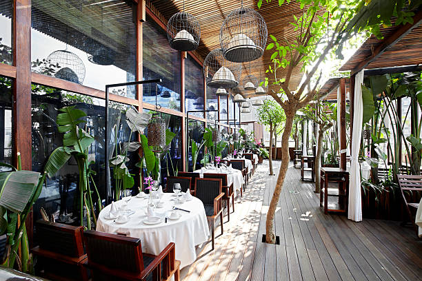 istock Southeast Asian-style garden restaurant 181285056