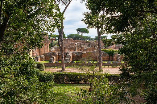 Ancient ruins in the Palatine Hill, Rome