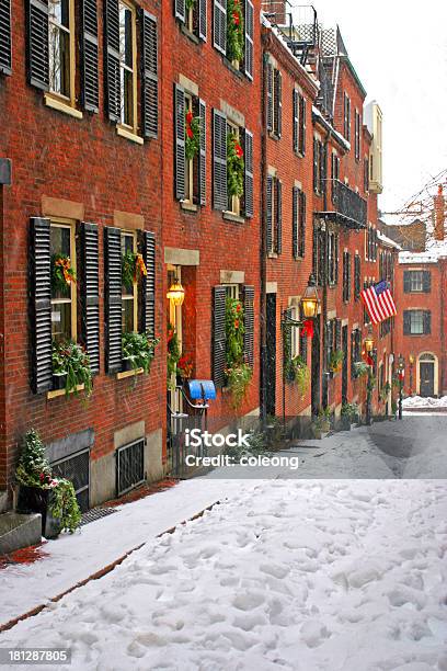 Boston Inverno - Fotografias de stock e mais imagens de Alfalto - Alfalto, Ao Ar Livre, Arquitetura