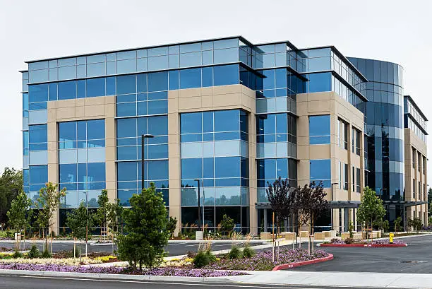 Modern office building in silicon valley, California