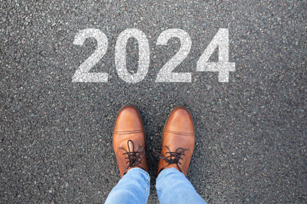 New year motivation. New start. New life. 2024.
