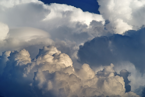 panorama of cumulonimbus clouds