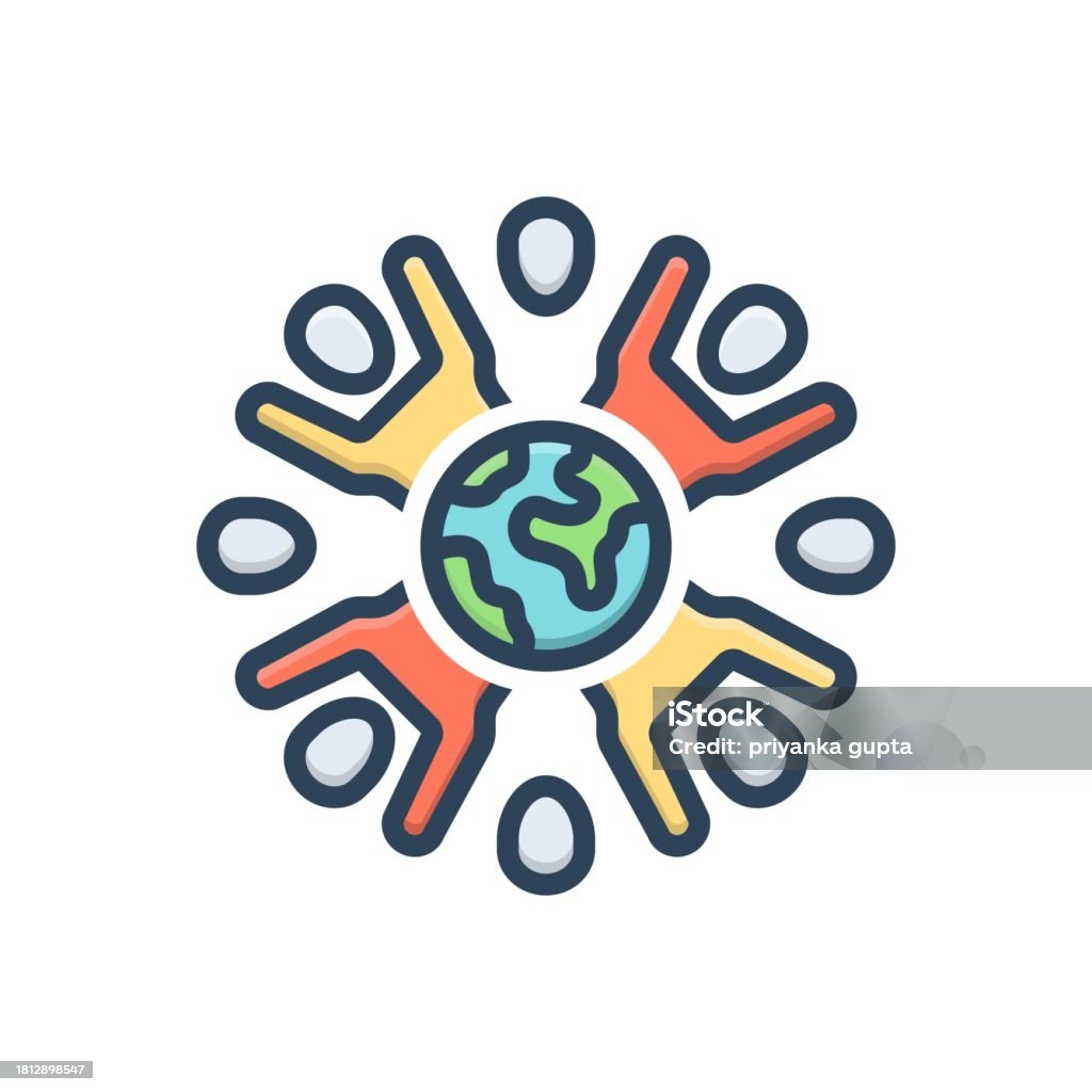 Global Community Stock Illustration - Download Image Now - Altruism ...