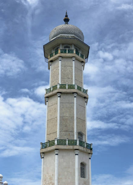 istock Low angle photo of mosque tower 1812898697