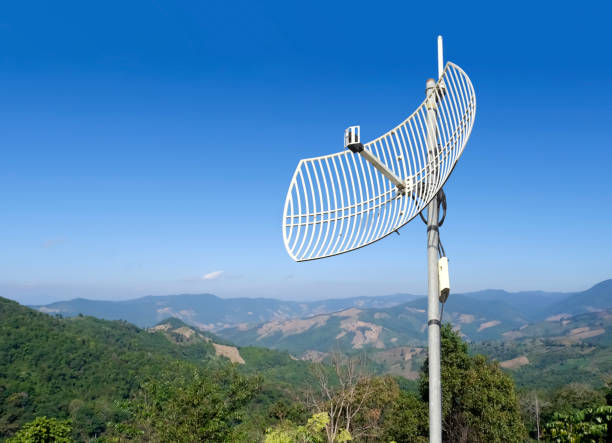 istock Outdoor internet wireless wifi reciever and repeater 1812900785