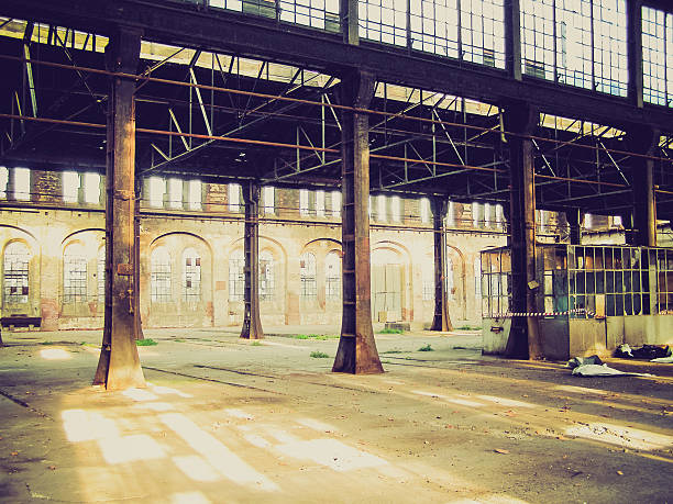 istock Retro look Abandoned factory 181293070