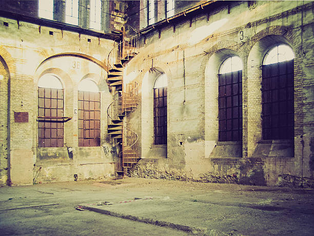 istock Retro look Abandoned factory 181293075