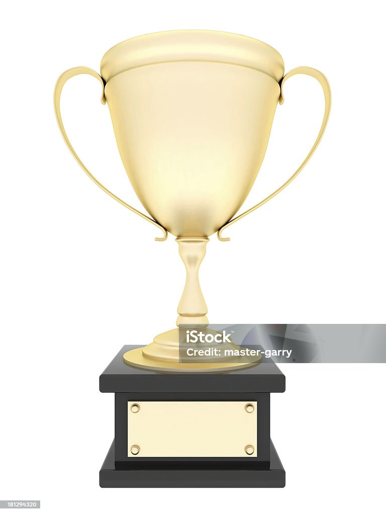 Золотой Трофей кубка - Стоковые фото Блестящий роялти-фри