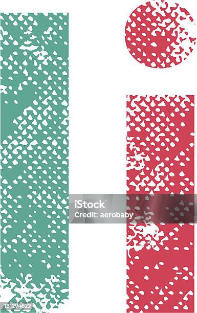 Multicolore Grunge Des Lettres I Vecteurs libres de droits et plus d'images vectorielles de Aiguille rocheuse - Aiguille rocheuse, Blanc, Collection