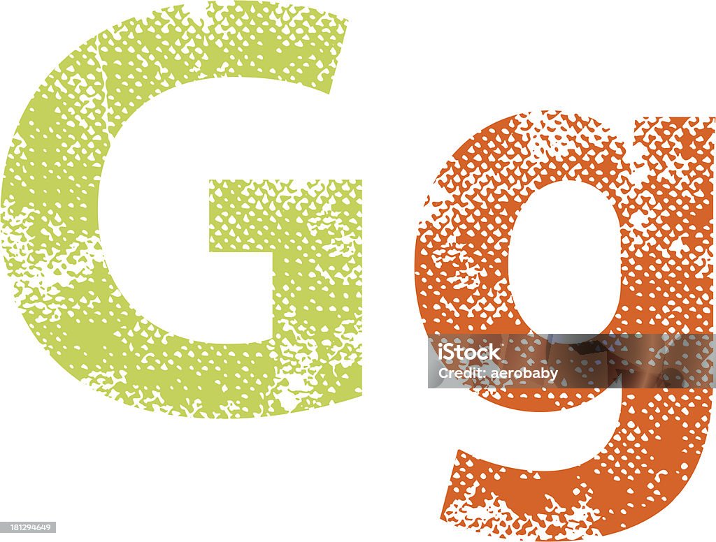 Multicolored grunge letters G. Multicolored grunge letters G. Vector illustration.  Alphabet stock vector