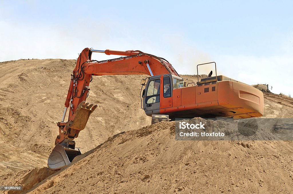 Suivre Hoe - Photo de Chantier de construction libre de droits