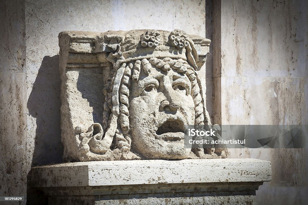 Statue head Statue head in front of Budapest National Theater, Hungary Art Stock Photo