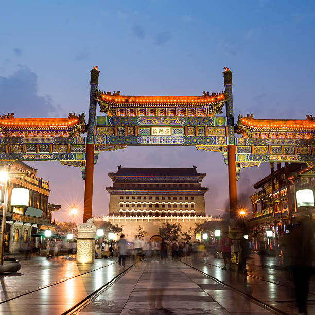 beijing - tiananmen square - fotografias e filmes do acervo