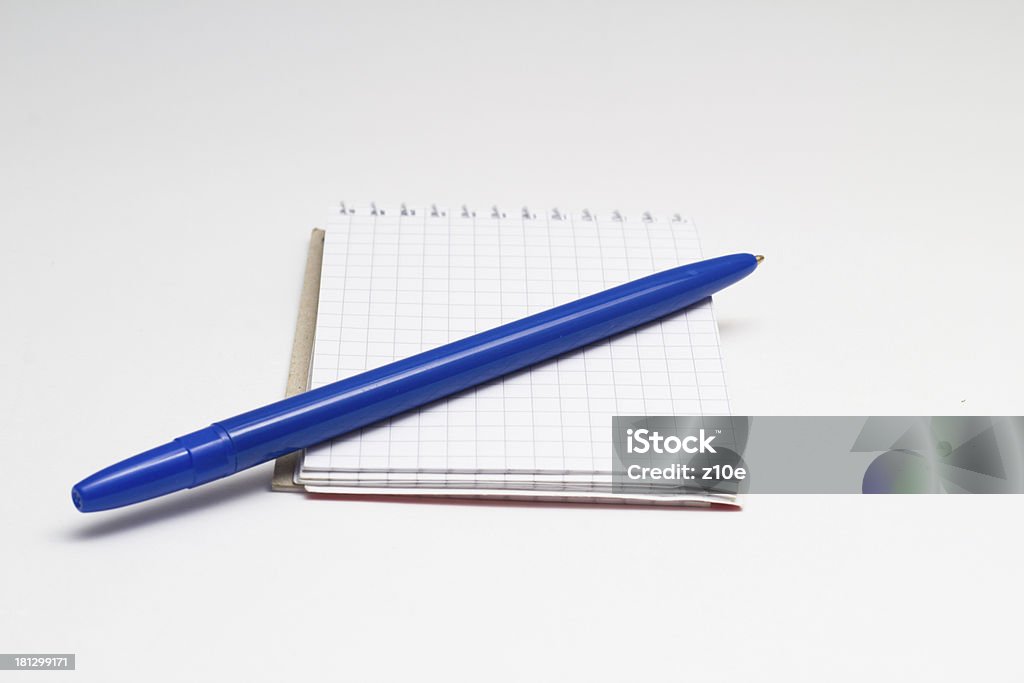 Blauen Stift mit klaren notebook - Lizenzfrei Aktenordner Stock-Foto