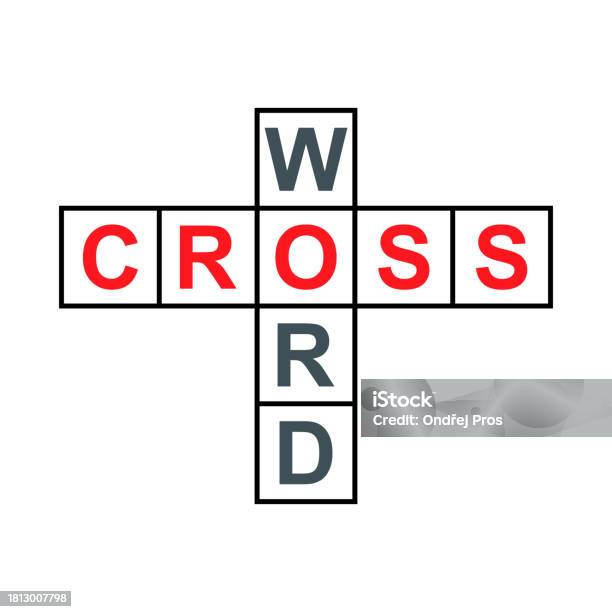 Crossword Concept Icon Cross Word Graphic Symbol Web Flat Vector Crossword Concept Icon Cross Word Graphic Symbol Web Flat Vector