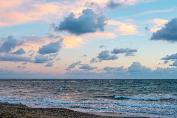 istock Beautiful sunset with clouds at Side, Antalya 1813014176