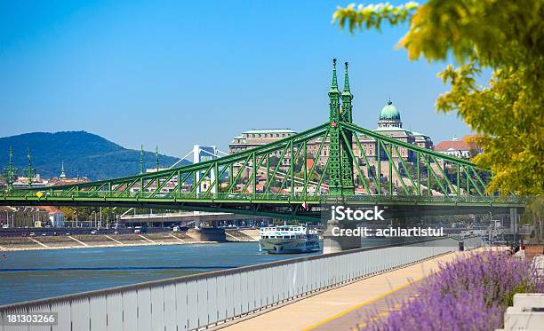 Foto de Vista Do Liberty Bridge Sobre Danúbio e mais fotos de stock de Arquitetura - Arquitetura, Budapeste, Capitais internacionais