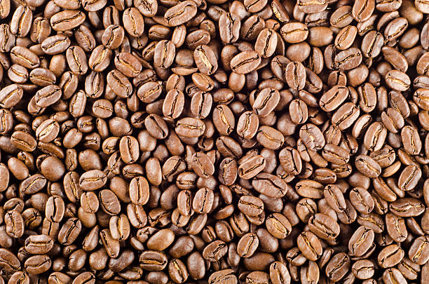 espresso beans as background or texture stock photo