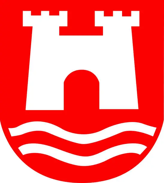 Vector illustration of Coat of arms of Linz