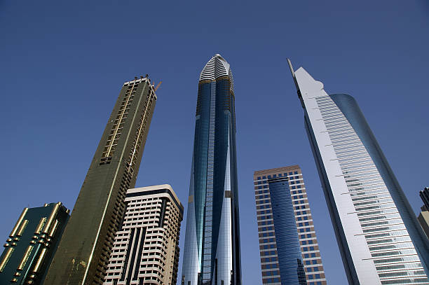Word DUBAI over symbolic places.