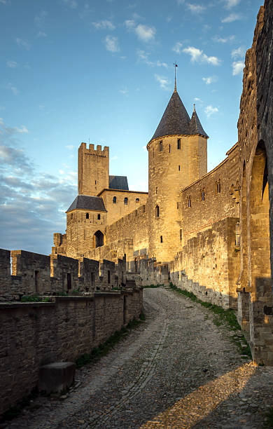 istock Carcassone fortress at evening sunset. 181309184