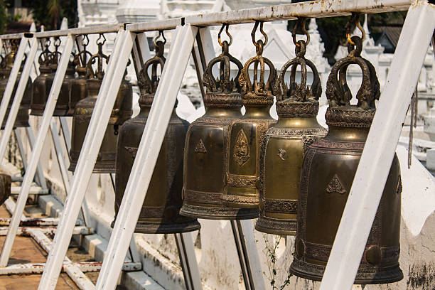 istock Bronze bell in the temple 181309486
