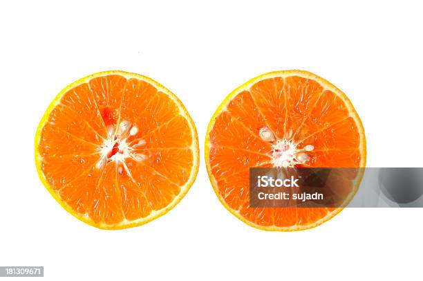 Fresh Orange On A White Background Stock Photo - Download Image Now - Backgrounds, Breakfast, Citrus Fruit