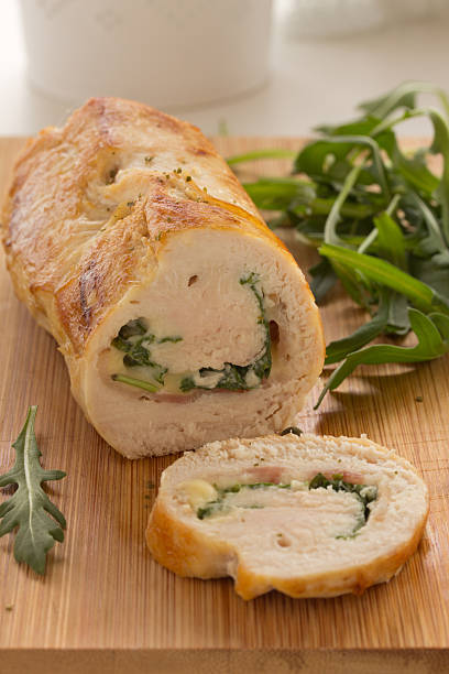 istock Meatloaf with vegetables, bacon and cheese. 181310258