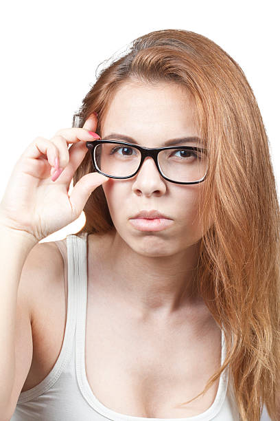 istock The girl in glasses. 181313617