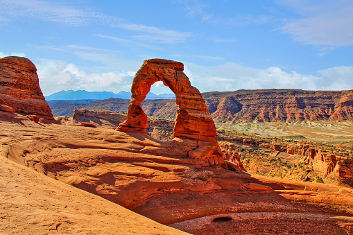 Delicate Arch, Utah's landmark. Arches National Park. USA