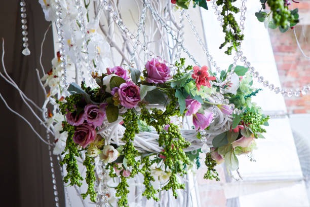 istock The composition of artificial flowers 1813215397