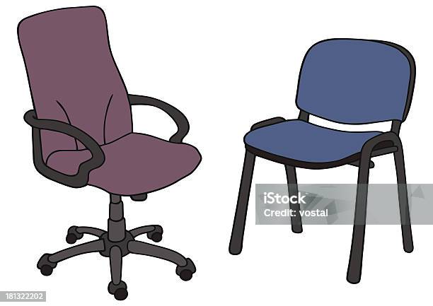 Office Chair Stock Illustration - Download Image Now - Armchair, Cartoon, Chair
