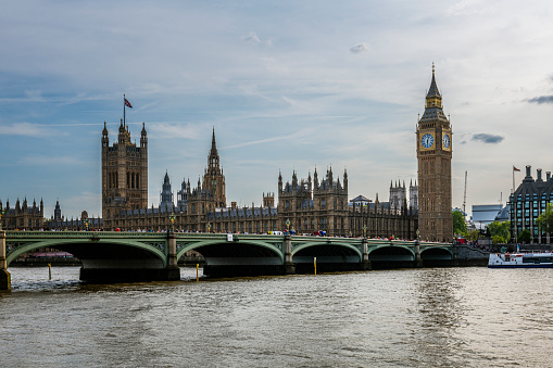 The Palace of Westminster with the Elizabeth Tower , called Big Ben