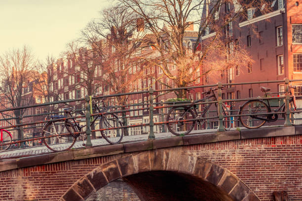 istock View of an Amsterdam canal and bicycles 1813255814