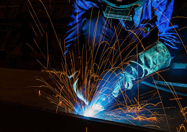 istock Welder in a factory 181326396