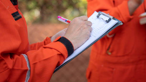 istock Perform operation safety audit, Industrial safety working. 1813274218