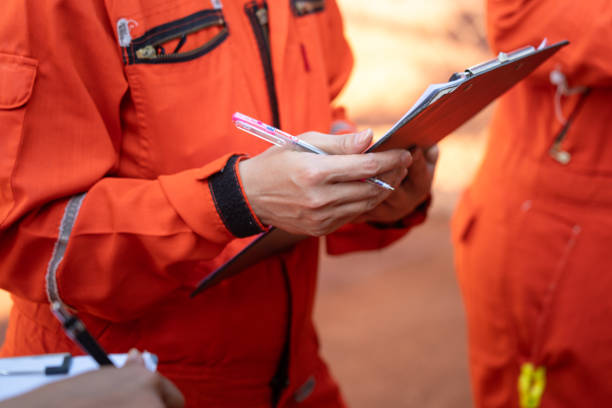 istock Perform operation safety audit, Industrial safety working. 1813274242