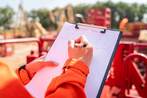 istock Perform operation safety audit, Industrial safety working. 1813275409