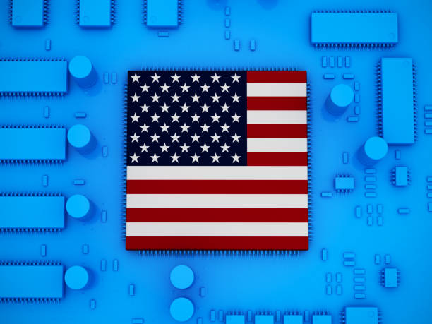 istock Made in USA chip 1813281570