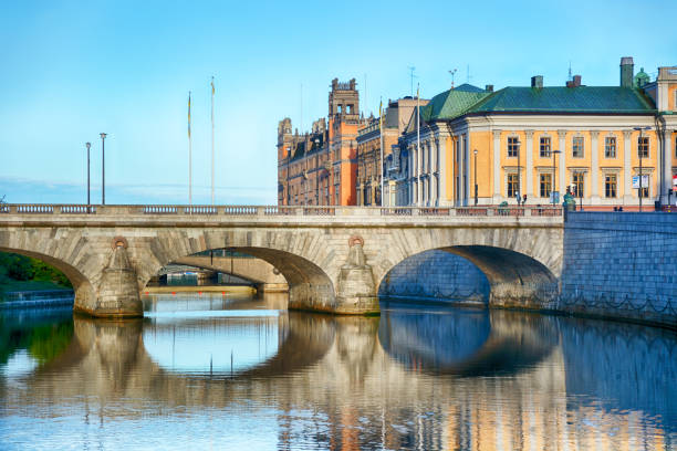 Norrbro is an arch bridge over Norrström in central Stockholm, Sweden