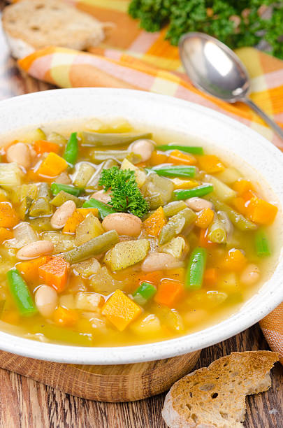 istock vegetable minestrone with white beans and toast vertical 181329403