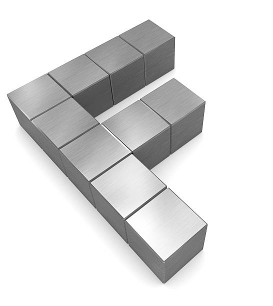istock letter F cubic metal 181330786